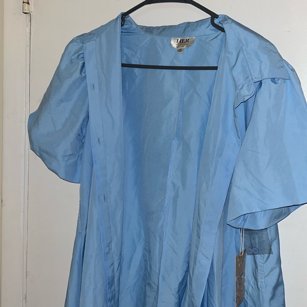 Blue long jacket